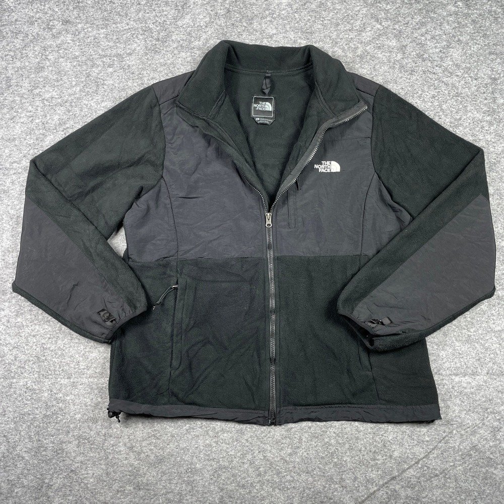 The North Face Denali Jacket Womens XL Black Full Zip Fleece Outdoor Winter Coat